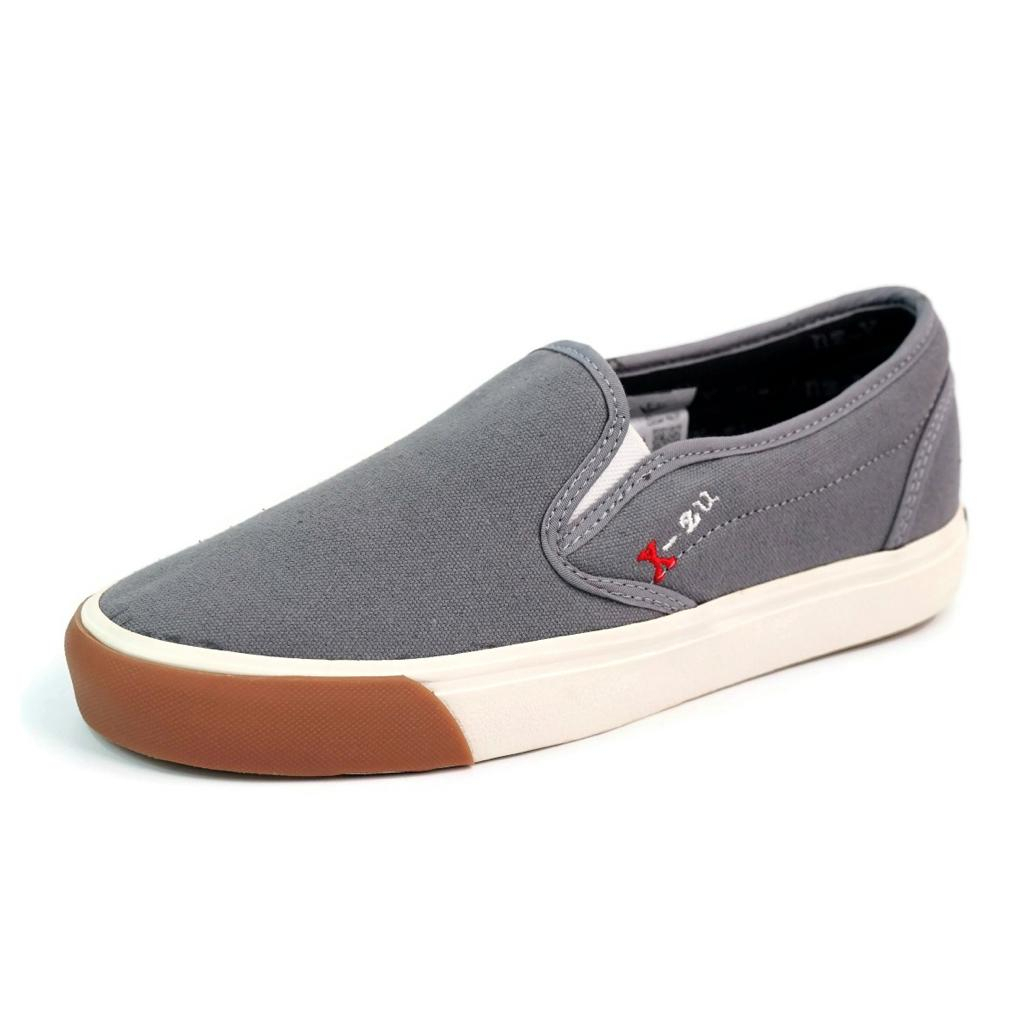 Sepatu Pria X-zu Original 100% Formal  39-43 Comfy Navy Gum Denim Sepatu Slip On Pria Wanita X8