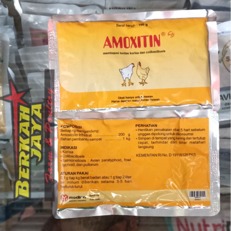 AMOXITIN obat pencernaan hewan ayam unggas Medion