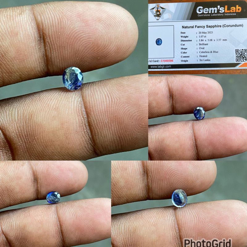 Natural Fansy Sapphire Ceylon Srilanka batu fancy safir selon srilangka