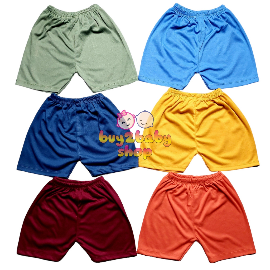 Super sale 6 PCS Celana pendek bayi lusinan model sport warna logo Athlete Samleo Kids 0-2 Tahun isi 1-3-6 Celana