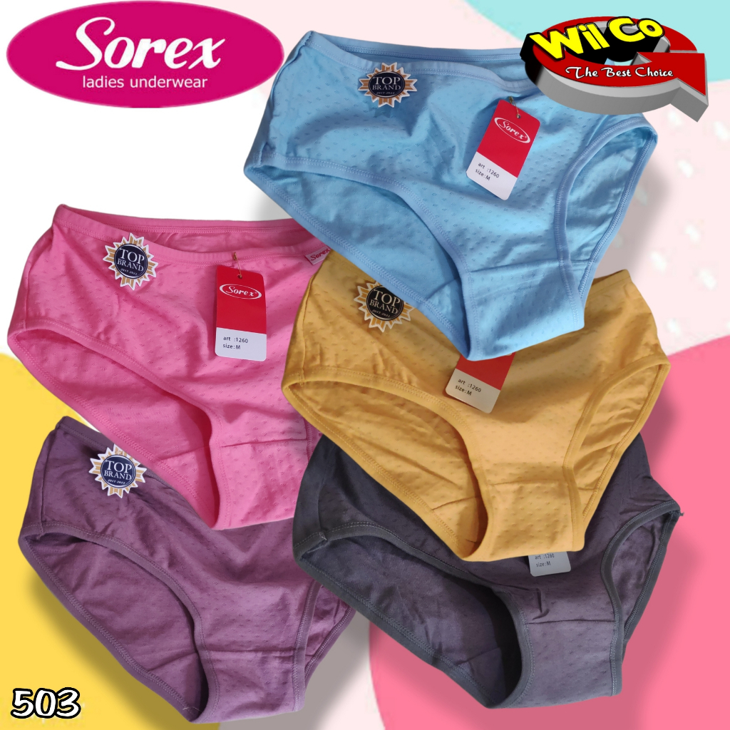 K503 - (HARGA 1 PCS) CELANA DALAM WANITA CD WANITA PAKAIAN DALAM WANITA SOREX BERPORI SIZE M - XXL