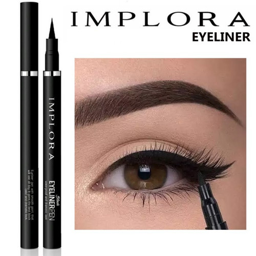 READY STOCK | IMPLORA Eyeliner Pen Black 1.7g - Dramatic Look &amp; Waterproof  | Original Product