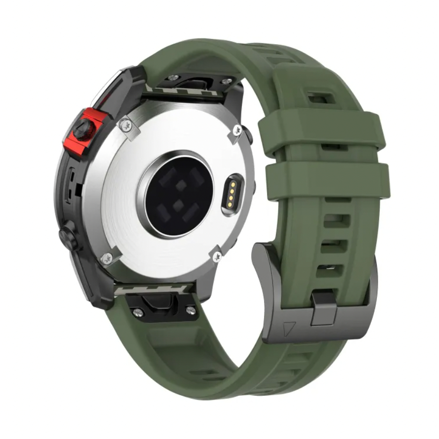 MF7 Strap Garmin Tactix 7 Pro / Enduro 2 - Tali Jam Tangan Quick Fit 26mm Rubber Silikon Sporty