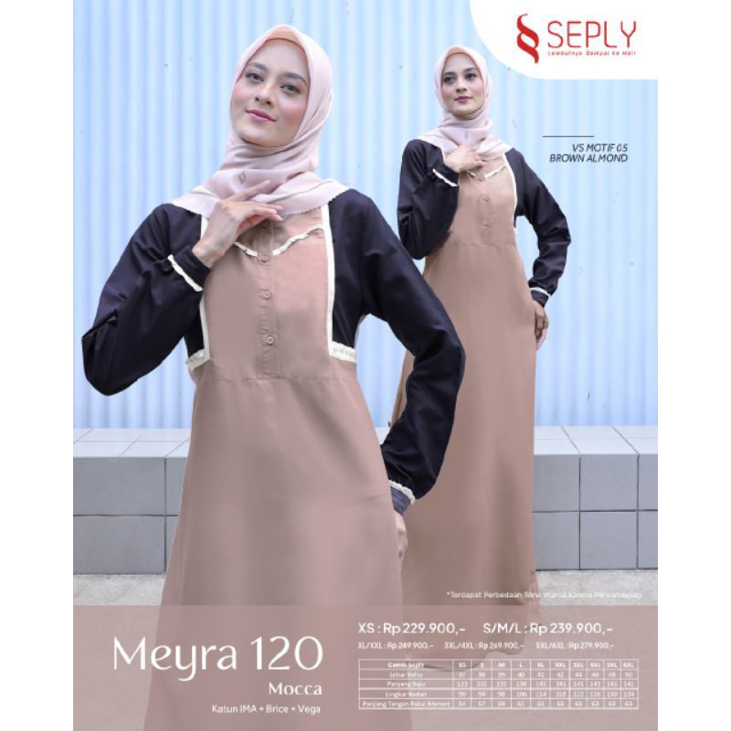 Seply Gamis Meyra 120 (Mocca, Black, Cafe Creme)