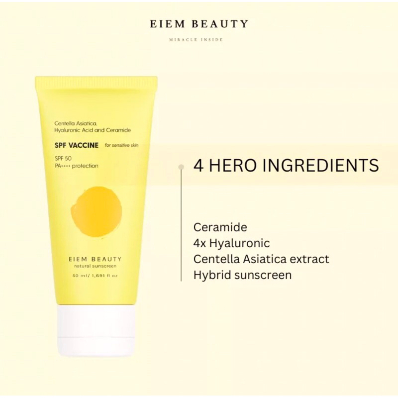 EIEM BEAUTY NATURAL HYBRID SUNSCREEN 50ml