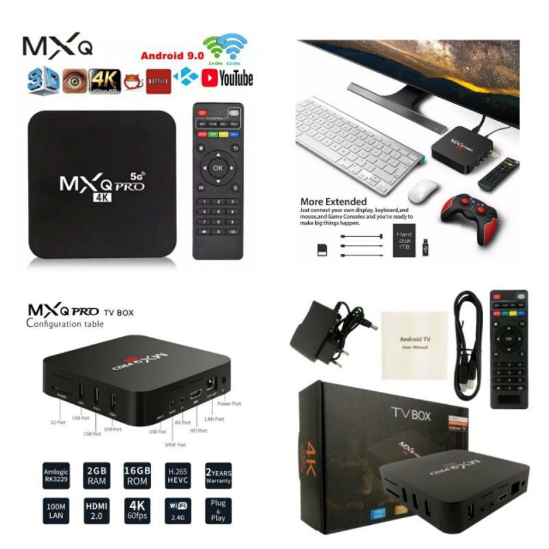 TV BOX MXQ PRO STB  TV TABUNG JADI SMART TV