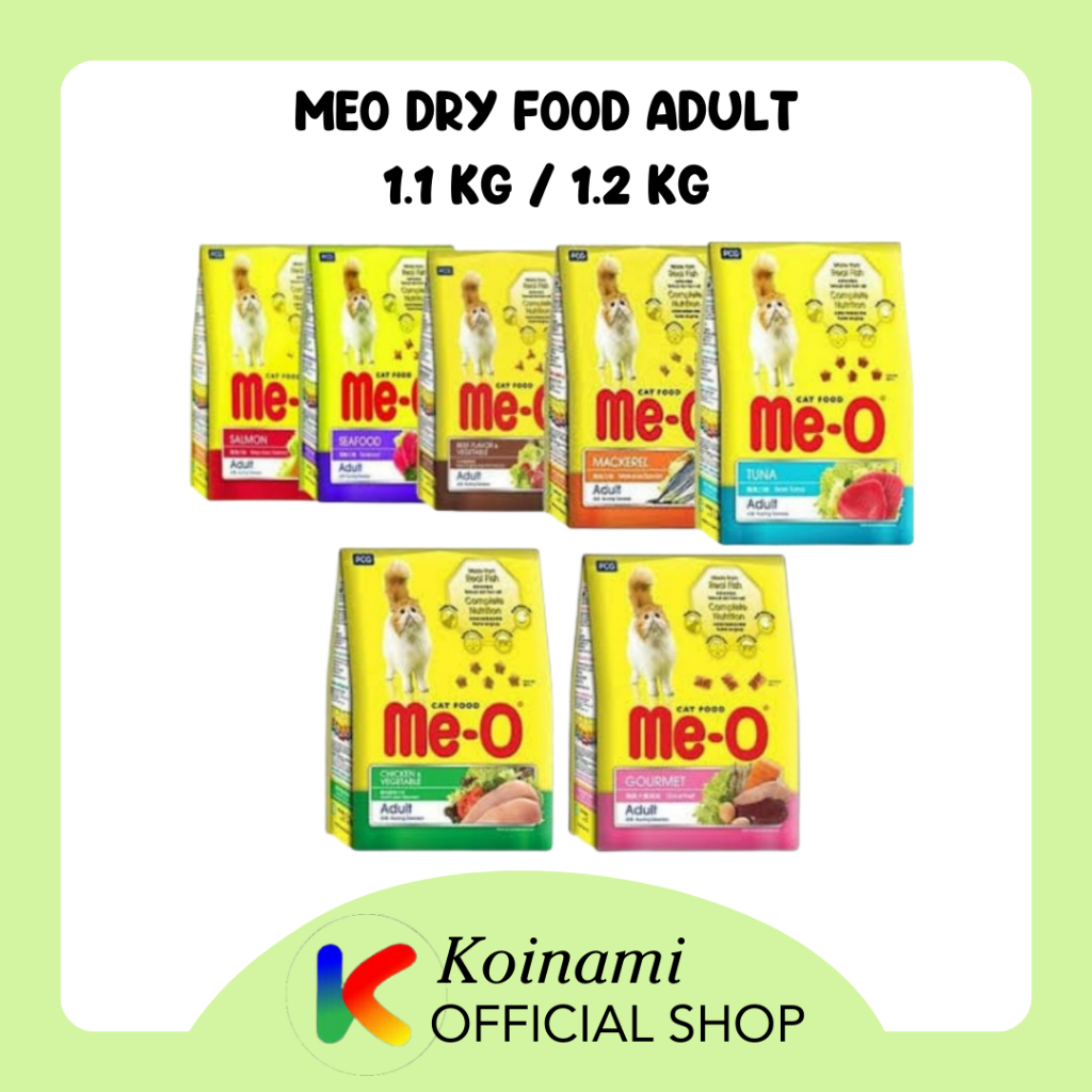 MEO ADULT MAKANAN KUCING / MEO TUNA / MEO GOURMET / MEO SEAFOOD / MEO SALMON / MACEREL / CHICKEN &amp; VEGETABLE / BEEF &amp; VEGETABLE