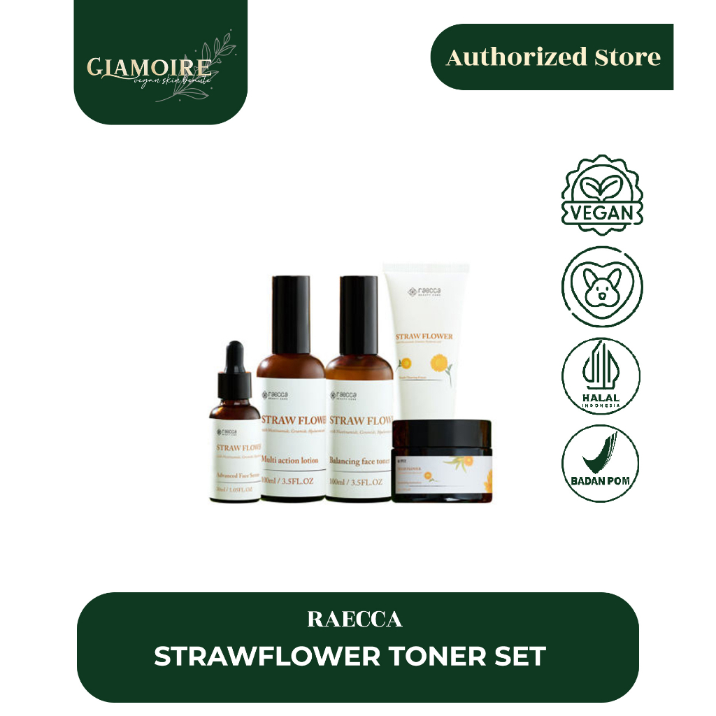 Glamoire - Raecca Strawflower Skincare Set