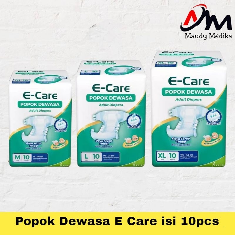 Pamper E Care Dewasa Isi 10 Pcs  Popok Dewasa E Care Isi 10