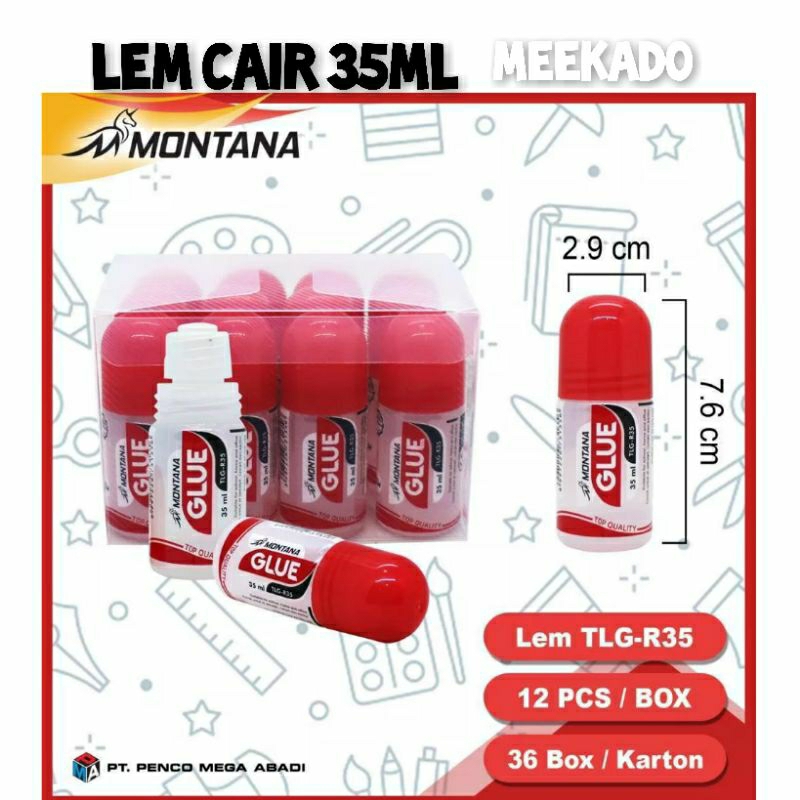 

Lem Cair Montana 35ml Glue Cair