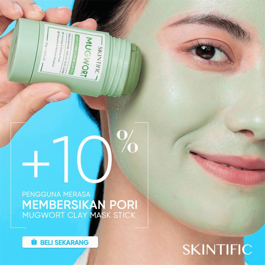 [MS][BPOM] SKINTIFIC MUGWORT STICK ACNE CLAY