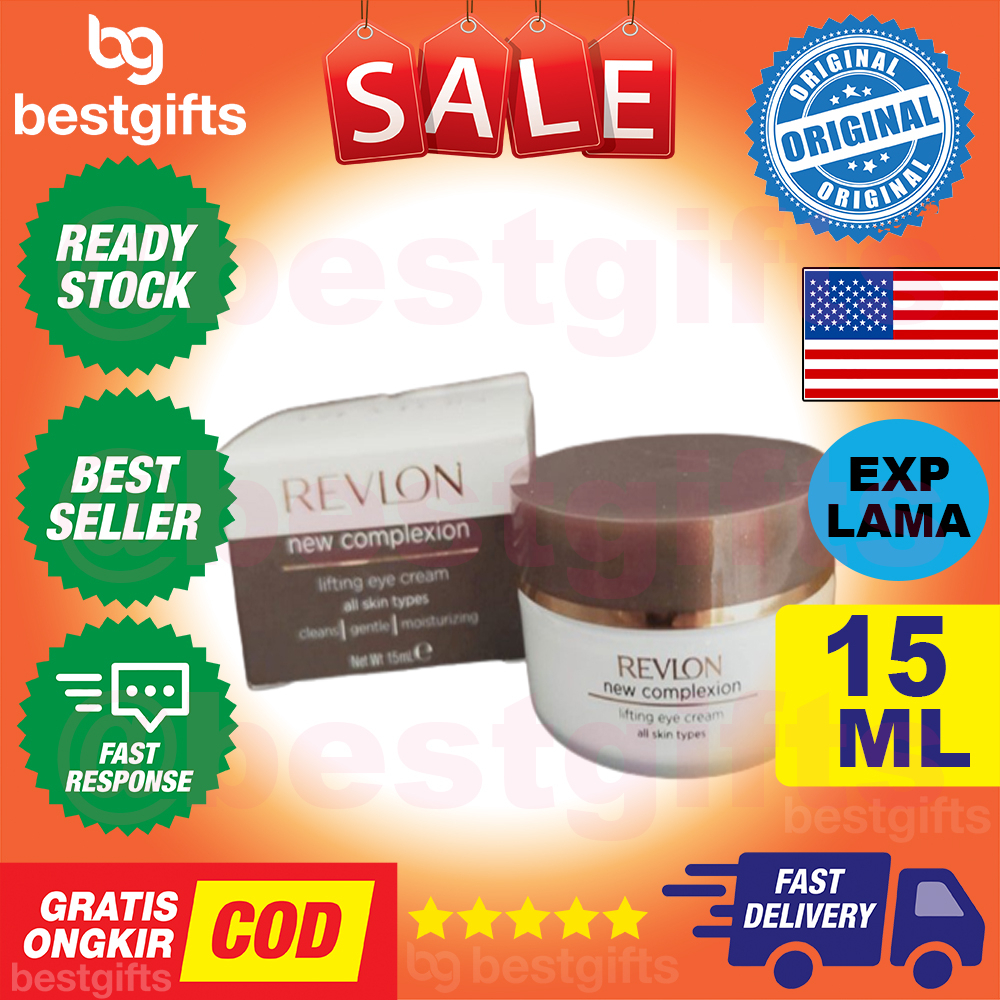 REVLON NEW COMPLEXION LIFTING EYE CREAM UNTUK GARIS HALUS DAN KERUTAN 15 ML