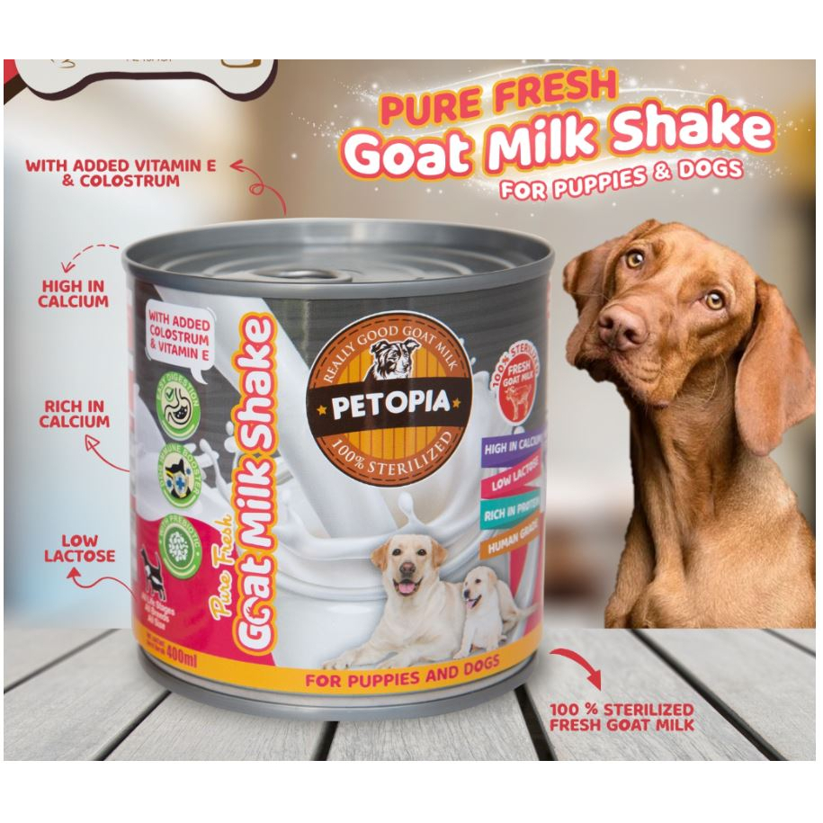 PETOPIA GOAT MILK SHAKE 400ML Susu Kambing Cair Anjing Dog Puppy