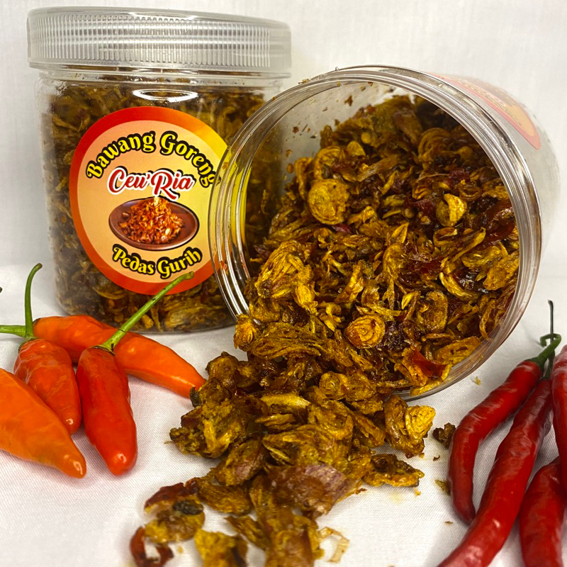 

Bawang Goreng Pedas Gurih 100% Cabe Asli - Ceu Ria