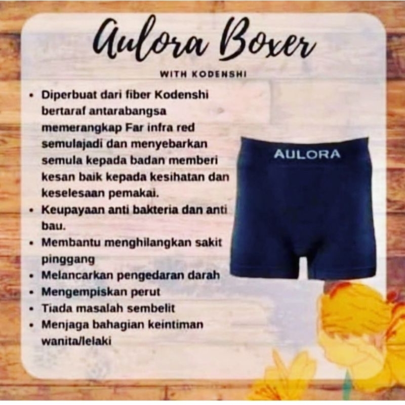 Aulora Boxer Pakaian Dalam kesehatan pria