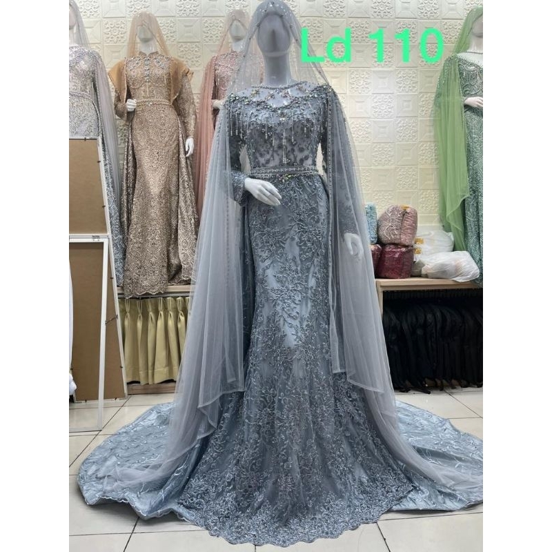 NEW GAUN PENGANTEN SLIM DRESS MEWAH FUL PAYET DAN SROSKY//GAUN MODERNU/DRESS KEBAYA/PAKAIN PESTA/KEBAYA STORE21/GAUN TERBARU