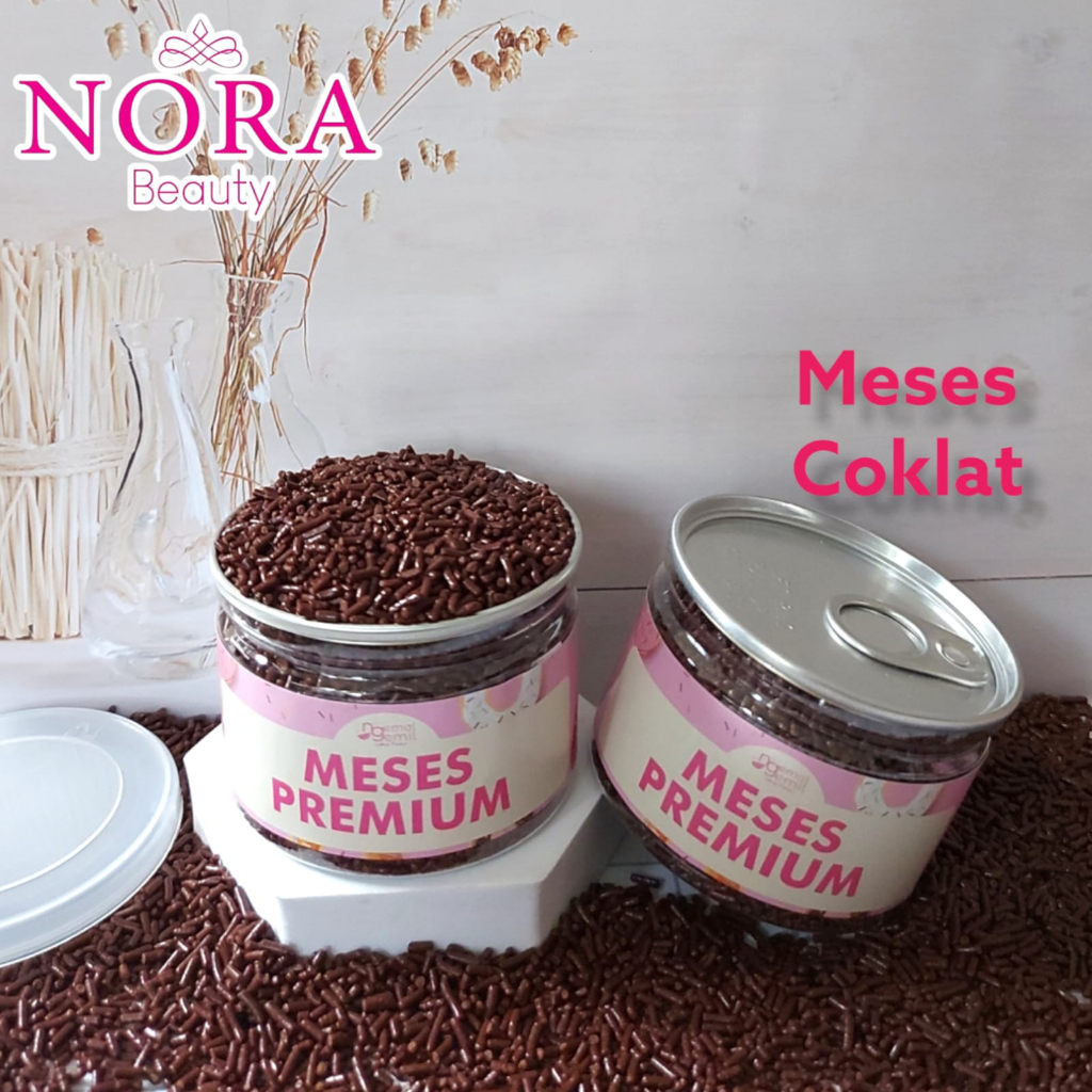 

Sprinkle Cokelat Topping Kue / Meses Cokelat Butiran Premium Kemasan CAN Premium //murah