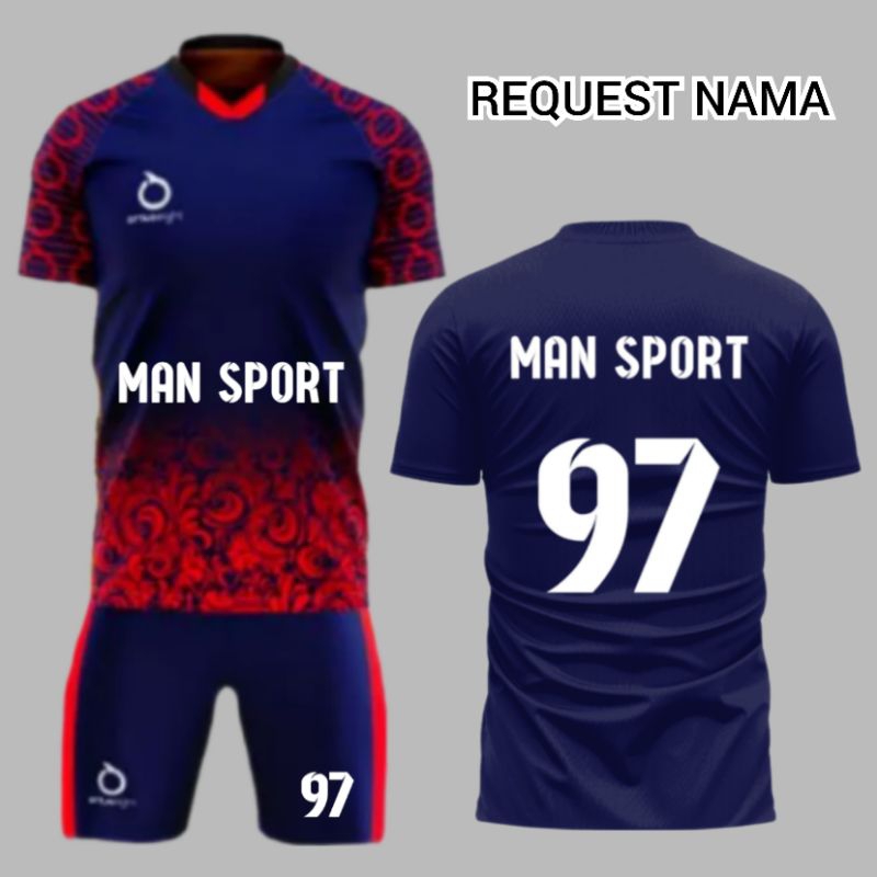 (PROMO)JERSEY ORTUSEGHT MOTIF BATIK KAOS BOLA FUTSAL VOLLY BADMINTON BAJU DEWASA PRIA& WANITA jersey