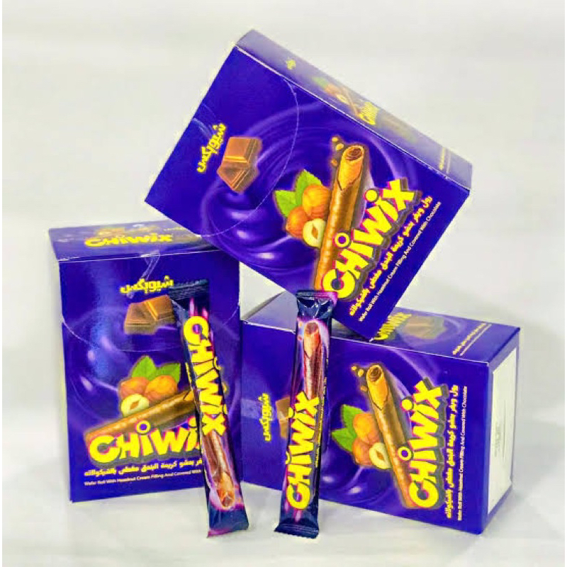 

Chiwix Hazelnut Wafer Roll 12gram x 24 pcs