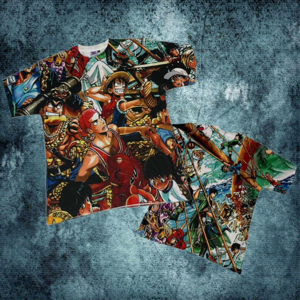 KAOS TAG THAILAND ANIME KOMPILASI 01 AOP (ALL OF PRINT) | KARTUN CARTOON KARTUN ANIME KOMIK COMIC FU