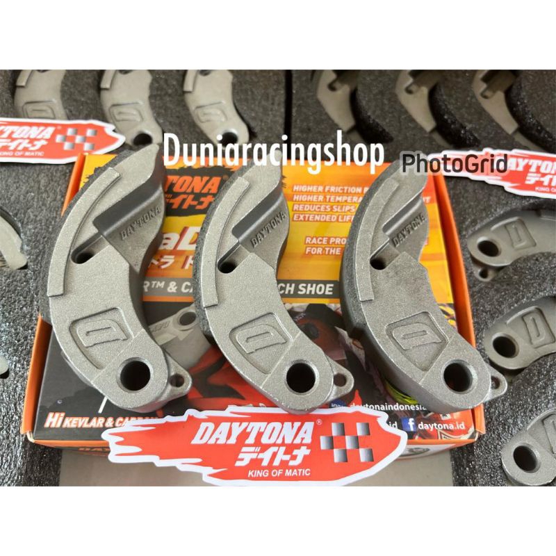 Kampas Ganda Daytona Kevlar Nmax Aerox PCX 150 ADV Vario 110 Vario125 Vario 150 Vario 160 Mio M3 Mio j Fino 115 fi Fino 125 X Ride Mio Soul GT125 Xeon Lexi Fazzio Nouvo Beat Fi Beat karbu Beat Deluxe Scoopy Beat Esp Suzuki Nex Address