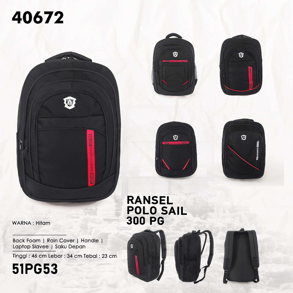 Tas Ransel POLO SAIL Multifungsi Gaya dan Fungsionalitas untuk Aktivitas Sekolah dan Kerja 40647