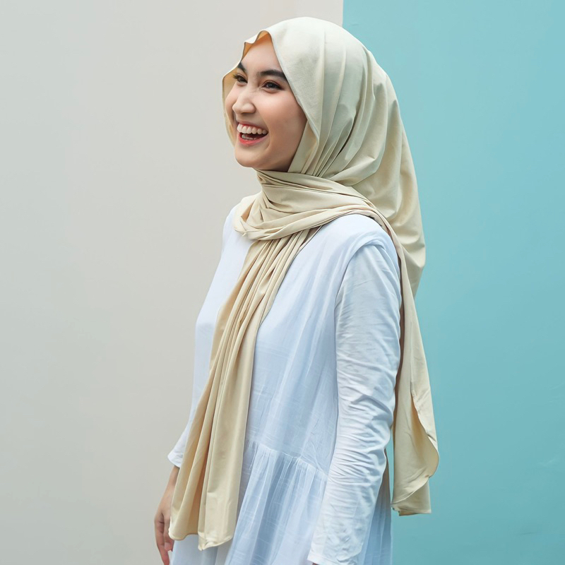 Dhinda Hijab - Pashmina Rayon/Kaos Oval (Kain Rayon Terbaik) Pashmina Oval Ternyaman