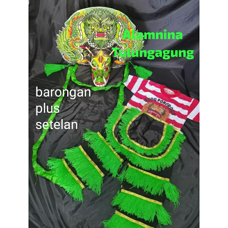 setelan kaos reog ponorogo celana barongan devil barongan