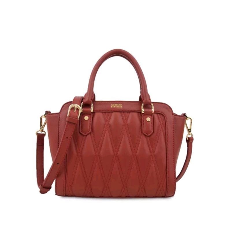 Gobelini Collina Satchel Kite Quilted Maroon