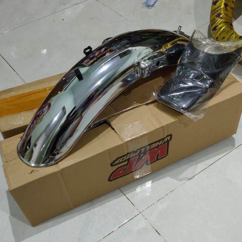 slebor belakang gl100 whellprof/ WP pres crom slebor spakbor gl100 pres crom handmade whellprof deta