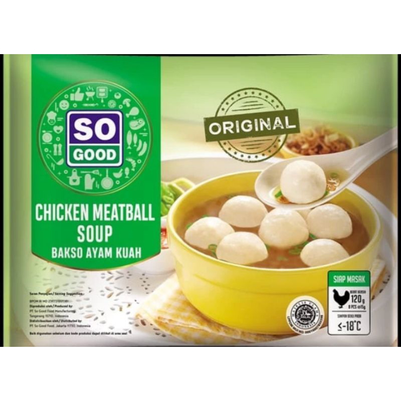

So Good Bakso Ayam Kuah Instan 120gr Baso