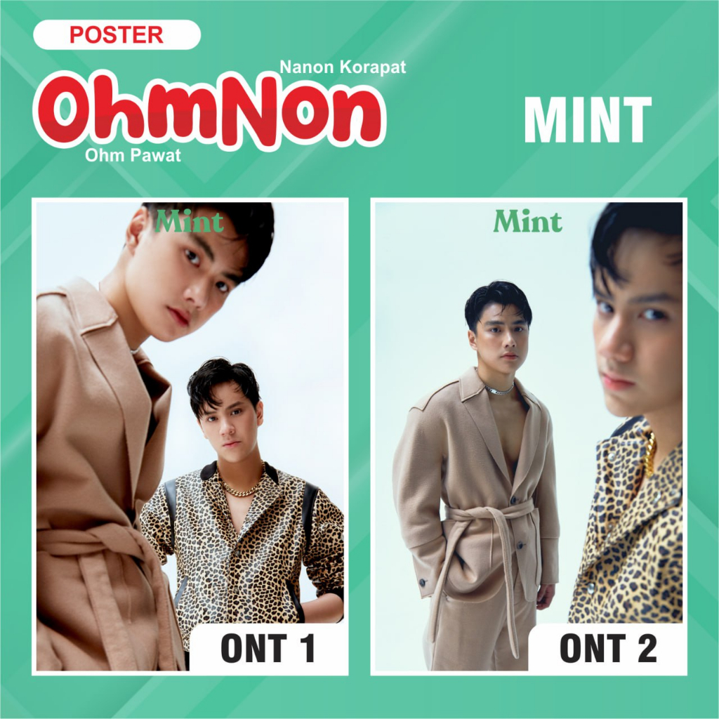 POSTER THAILAND OHMNON X MINT OHM PAWAT NANON KORAPAT
