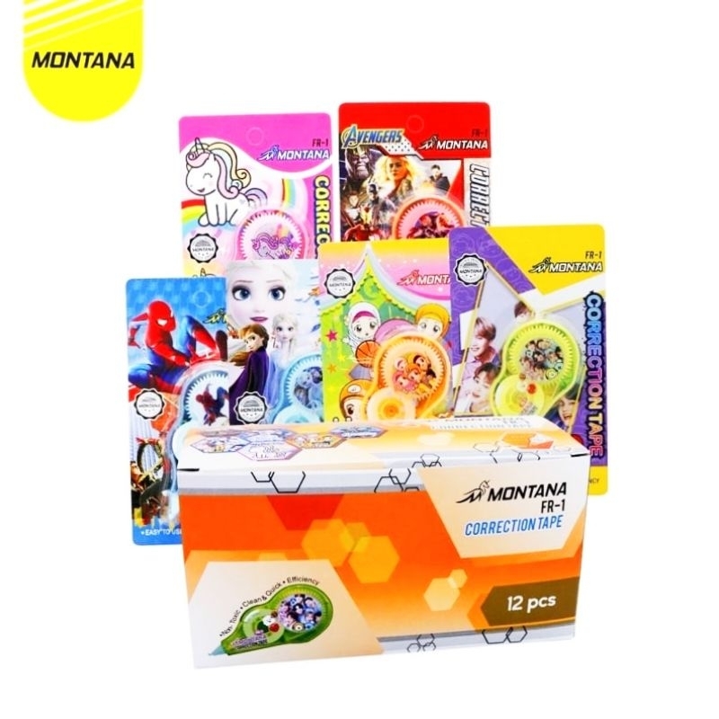 

Correction tape Tipe ex kertas MONTANA 1 Box 12 pcs
