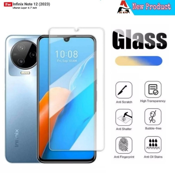 Tempered Glass Infinix Note 12 2023 Screen Protector Handphone Bening