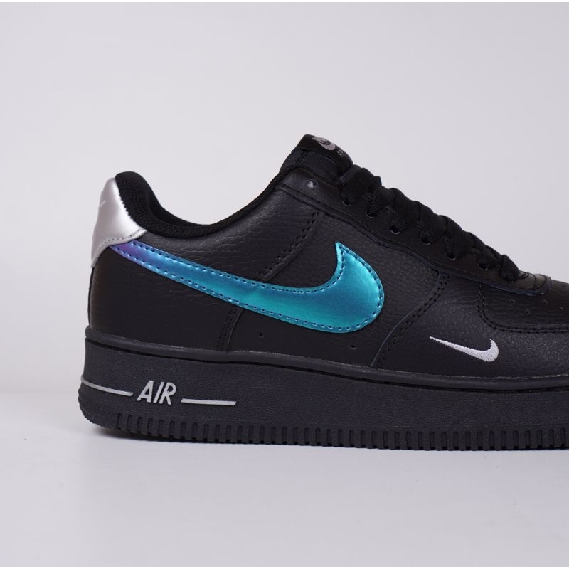 Sepatu Nike Air Force 1 Black Wolf Grey