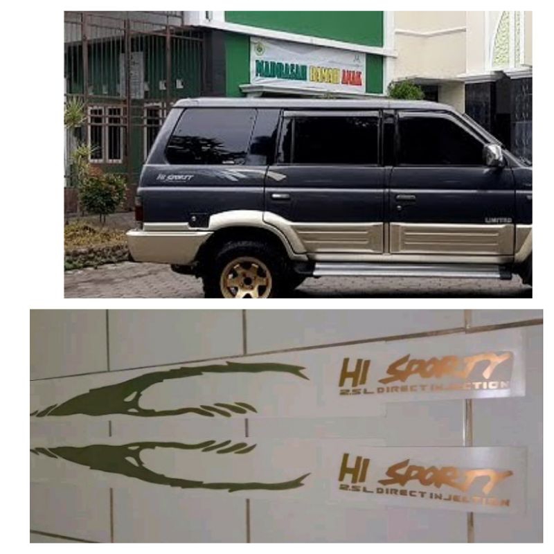 List body stiker Panther Hi Sporty tahun 2000 minibus / stiker panther hi sporty minibus