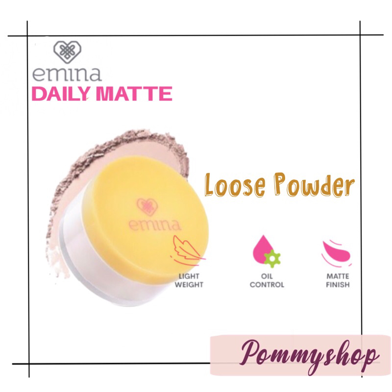 Emina Daily Matte Loose Powder 20g | Bedak Tabur