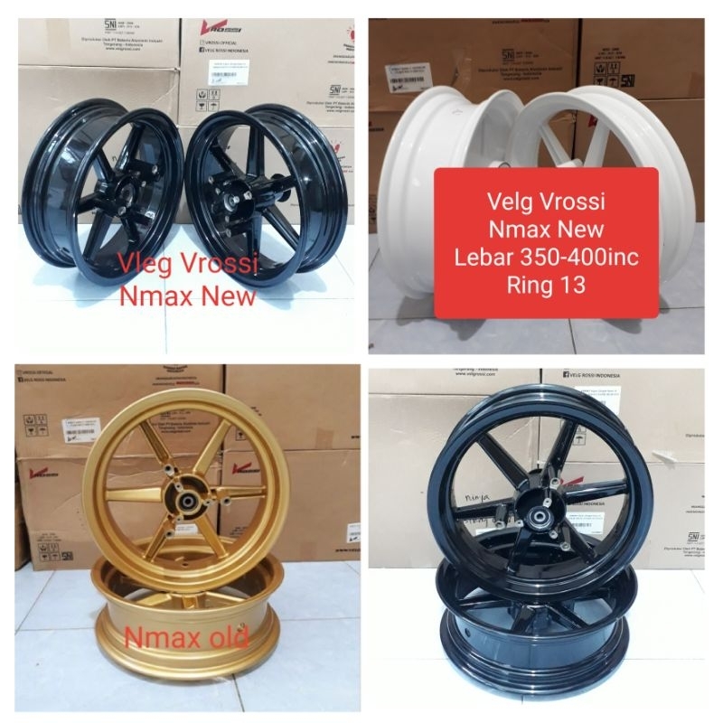 Velg Vrossi Nmax old/ Nmax New Neo Turbo Lebar 350/400x13 Ring 13 pelek V Rossi Venom Starmax Nmax