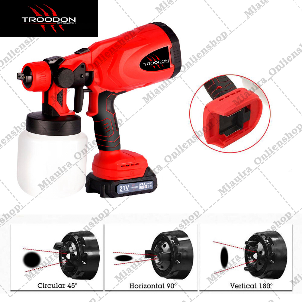 Spray gun cordless Mesin Spray gun Elektrik alat semprot cat listrik paint 21V Spray gun cat elektri