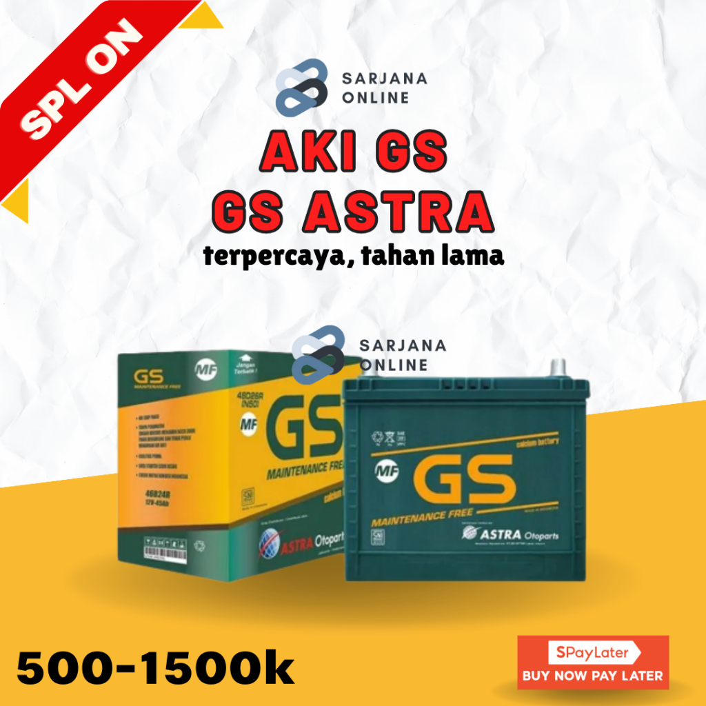 AKI KERING GS PREMIUM BARU /AKI MOBIL CEPAT KILAT