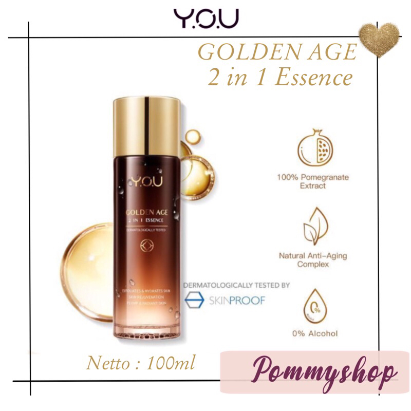 Kosmetik You Golden Age 2 In 1  Essence / Toner 100ml