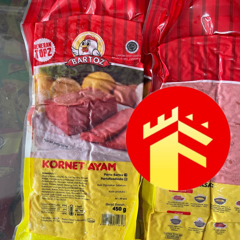 

BARTOZ KORNET AYAM 450 GR KORBET DAGING AYAM KOTAK BARTOZ 450 GR