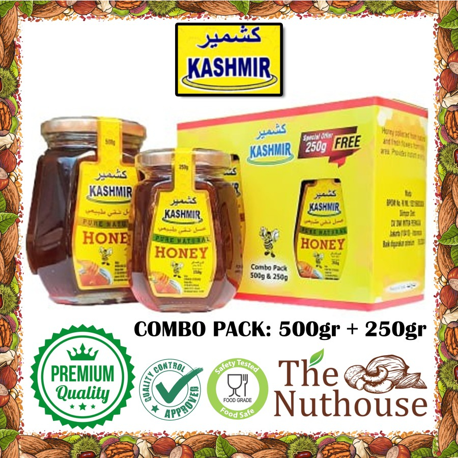 Kashmir Natural Honey / Madu Alami Combo Pack 500gr + 250gr