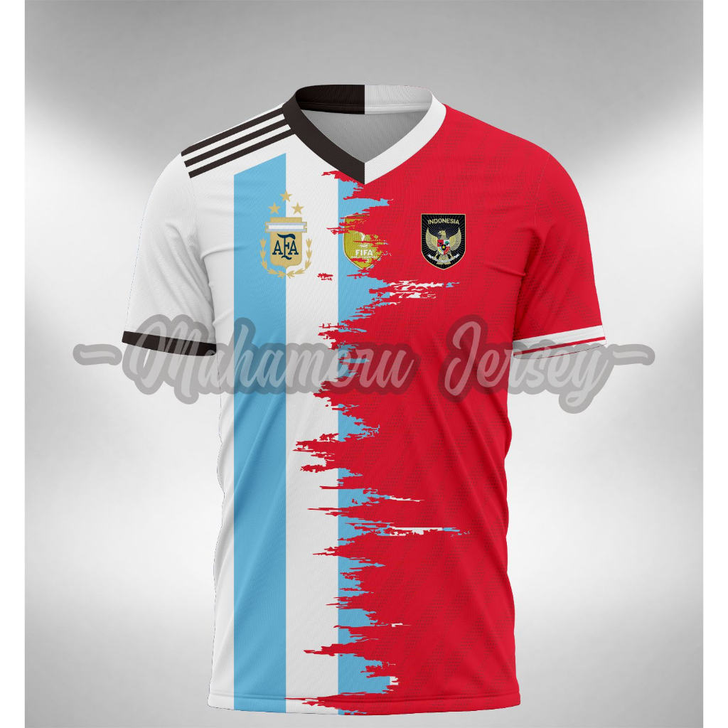 Jersey Timnas Indonesia vs Argentina 2023 Kombinasi