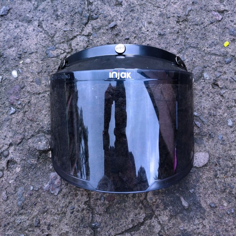 KACA DATAR HELM BOGO IRIDIUM