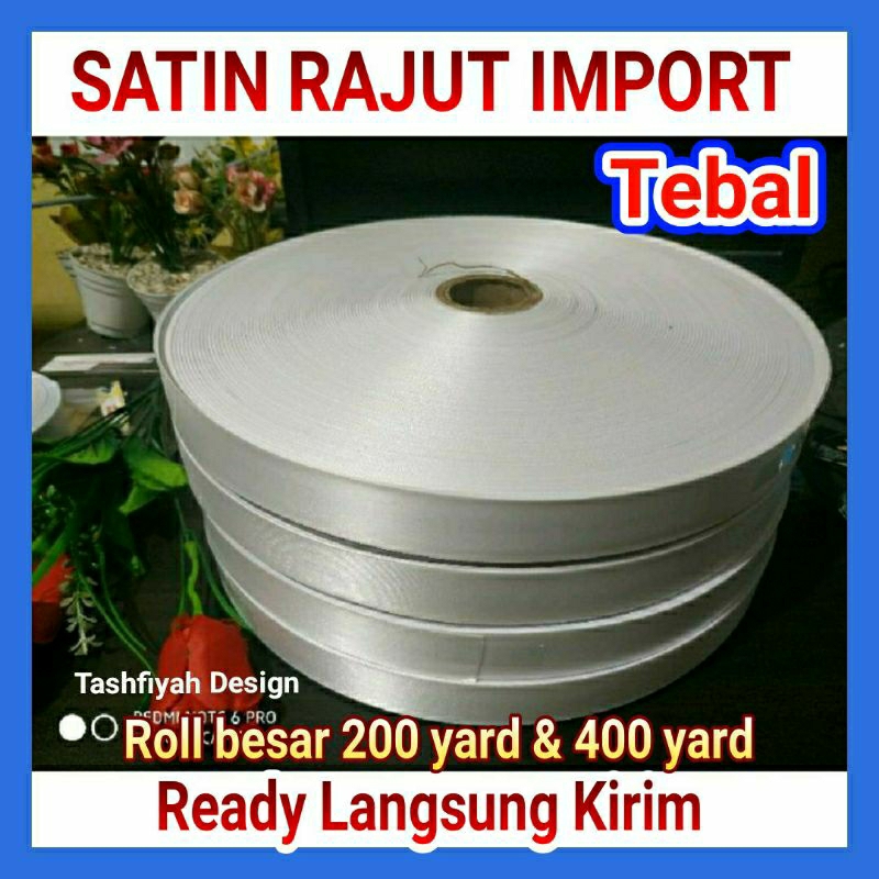 

Pita Satin Tebal Label Rajut Premium Import 3cm 200yard