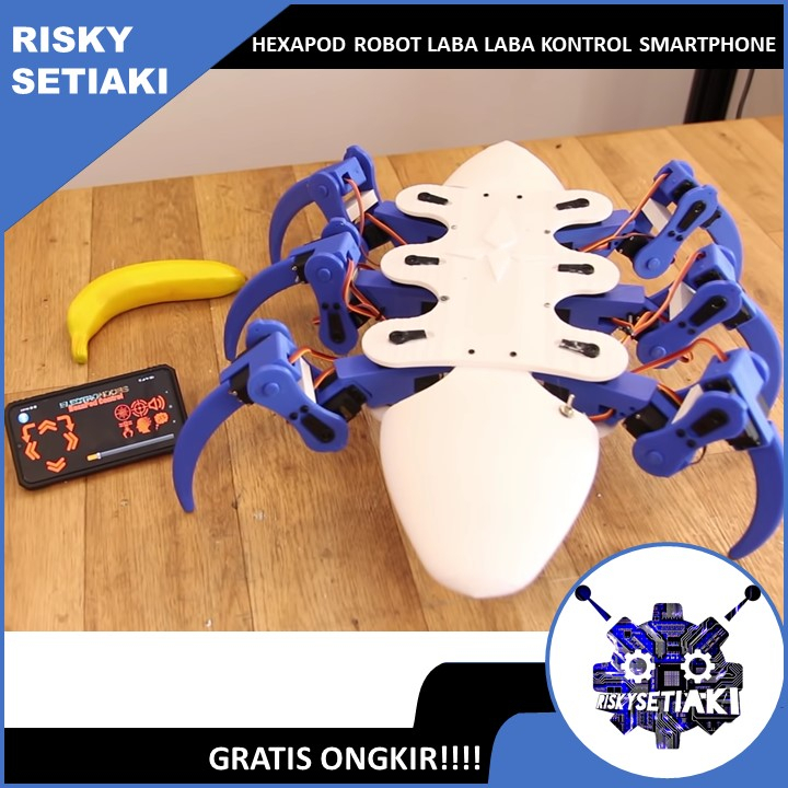 HEXAPOD ROBOT ROBOT LABA LABA KONTROL SMARTPHONE