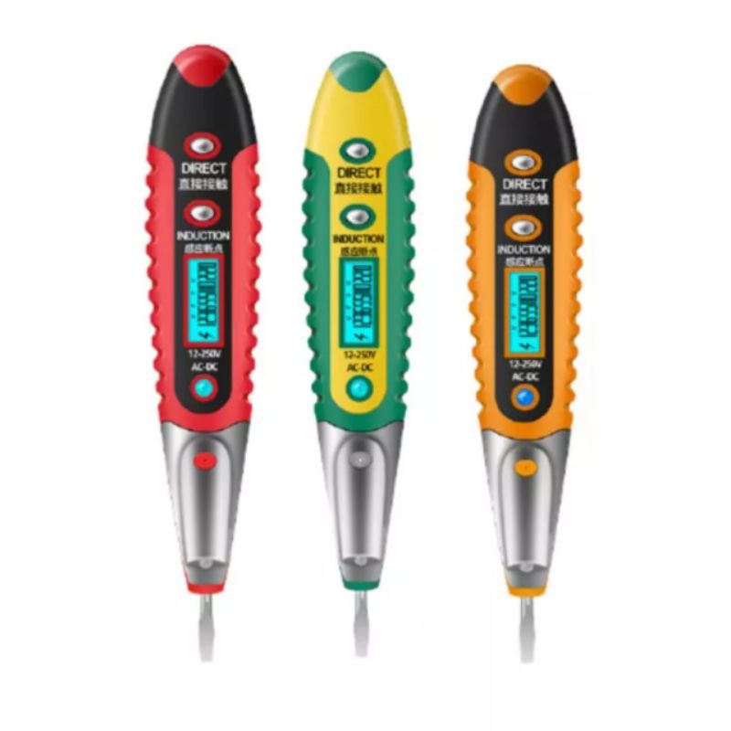 Tespen Alat Cek Kabel Putus Digital Pencil Tester Voltage Detector AC DC 12-250V