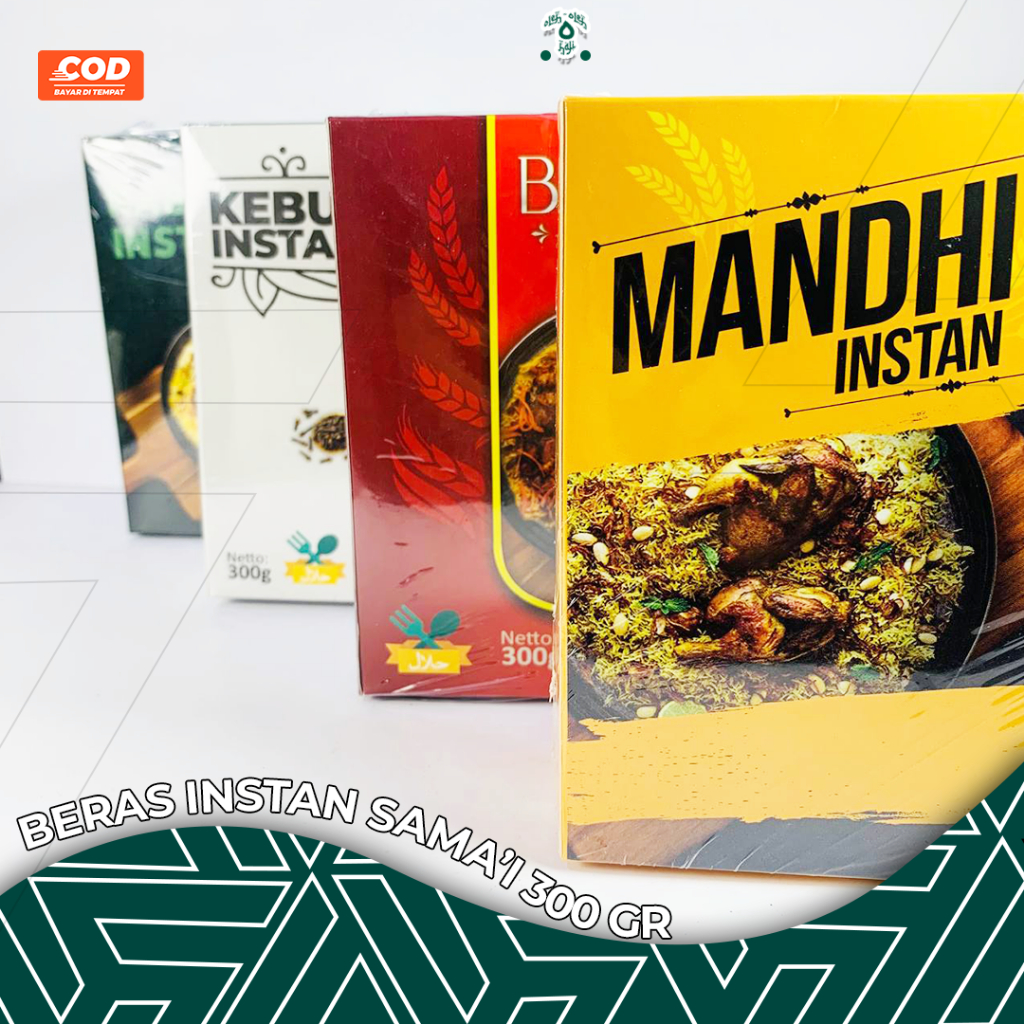 

Nasi Beras Basmati Kebuli Instant 4 Rasa Original 300gr