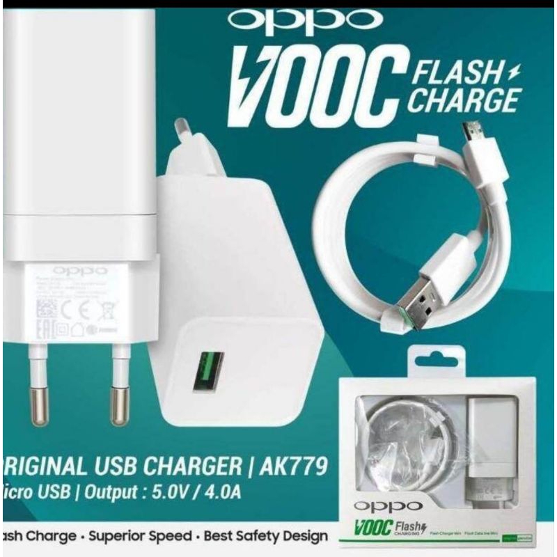 Charger OPPO VOOC Original F9 micro usb